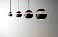 New Pamono Medium Here Comes the Sun Black and White Pendant Lamp by Bertrand Balas