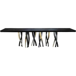 Discount Pamono Medium Il Pezzo 8 Black Table by Il Pezzo Mancante