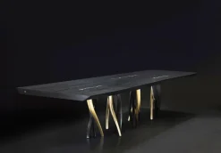 Discount Pamono Medium Il Pezzo 8 Black Table by Il Pezzo Mancante