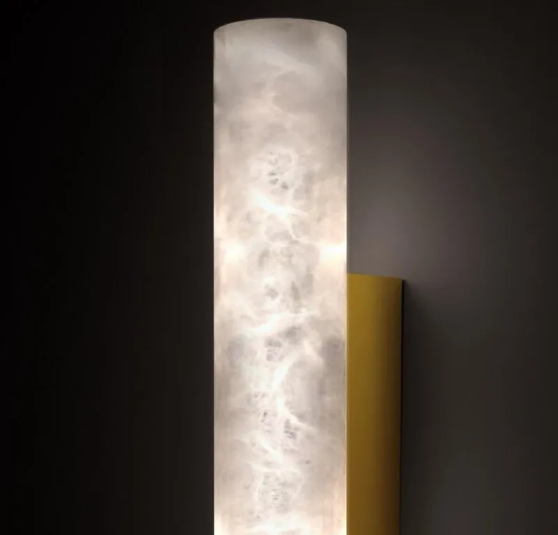 Pamono Medium Kendō Sconce 1 in Brushed Brass by Alabastro Italiano
