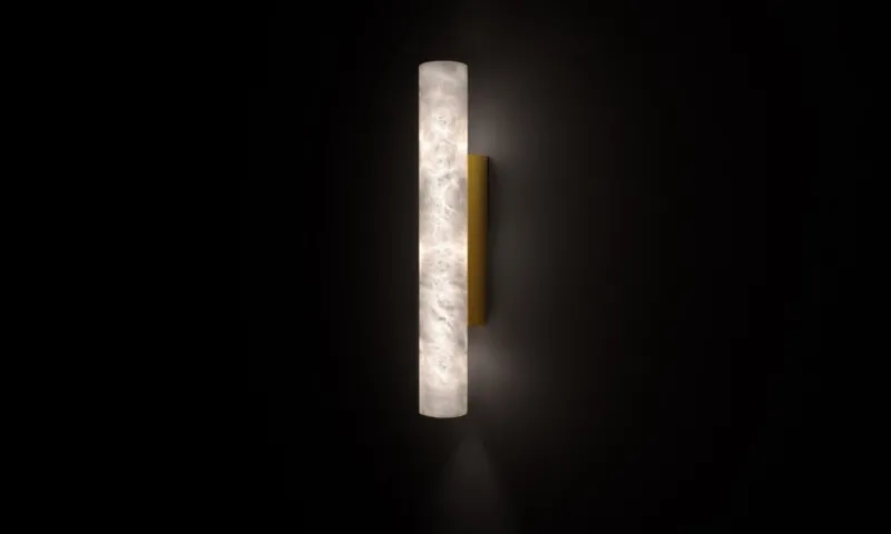 Pamono Medium Kendō Sconce 1 in Brushed Brass by Alabastro Italiano