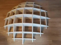 Pamono Medium Round Pine Shelves by David Renault><noscript><img width=