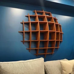 Pamono Medium Round Pine Shelves by David Renault> Storage