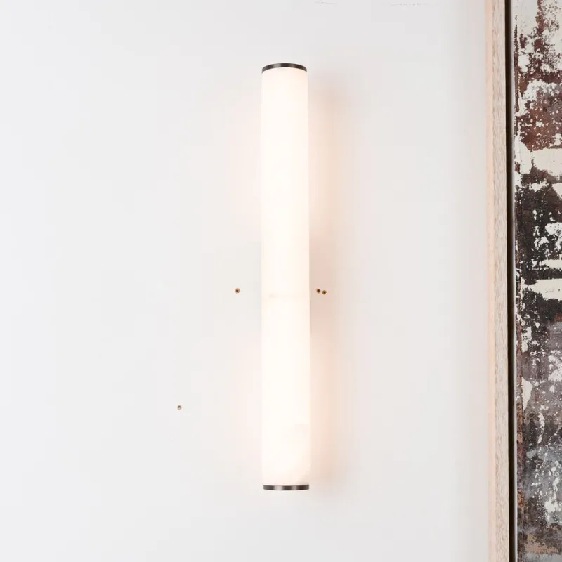 Discount Pamono Medium Sarral Alabaster Wall Light from Pure White Lines