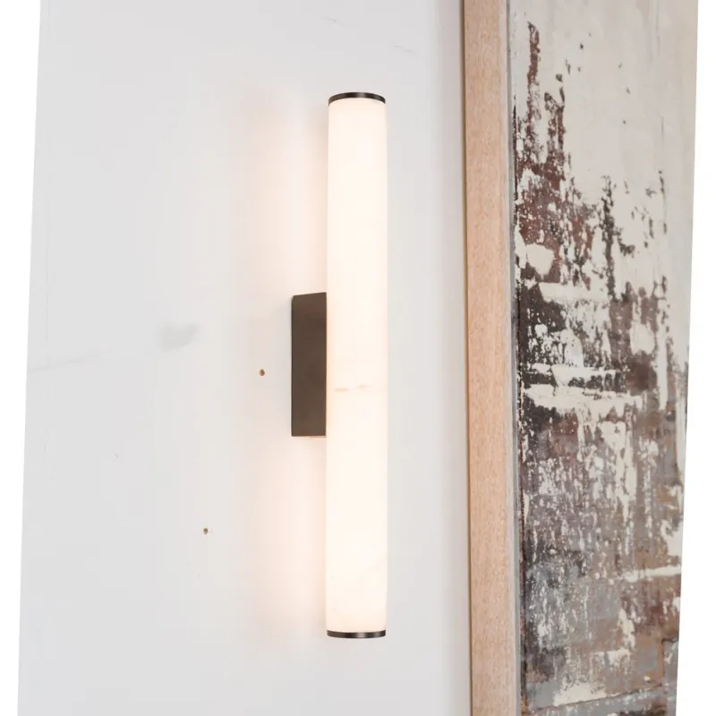 Discount Pamono Medium Sarral Alabaster Wall Light from Pure White Lines