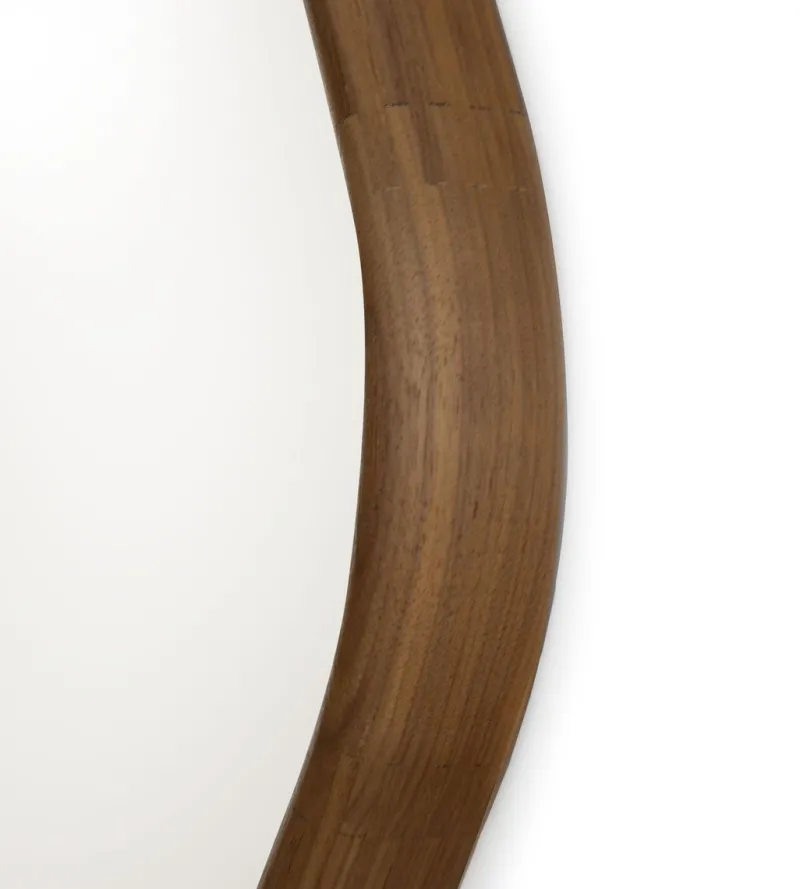 Hot Pamono Medium Walnut Wood Eye Mirror by Morica Design
