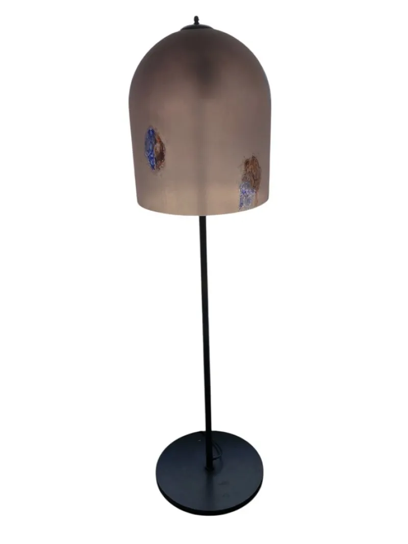 Pamono Medusa Floor Lamp in Murano Glass and Black Metal attributed to Alfredo Barbini, 1960s> Floor Lamps