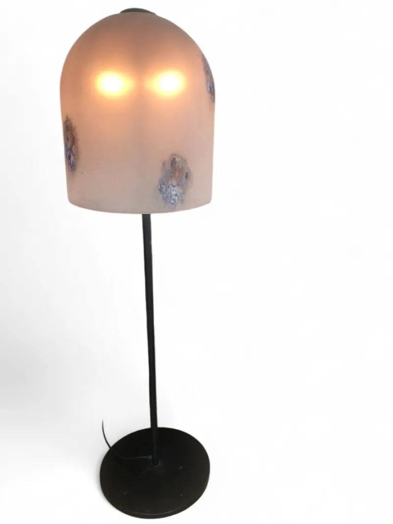 Pamono Medusa Floor Lamp in Murano Glass and Black Metal attributed to Alfredo Barbini, 1960s> Floor Lamps
