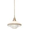 New Pamono Megaphos Hanging Lamp in Nickel Plated Metal by C.F. Otto Müller, 1932