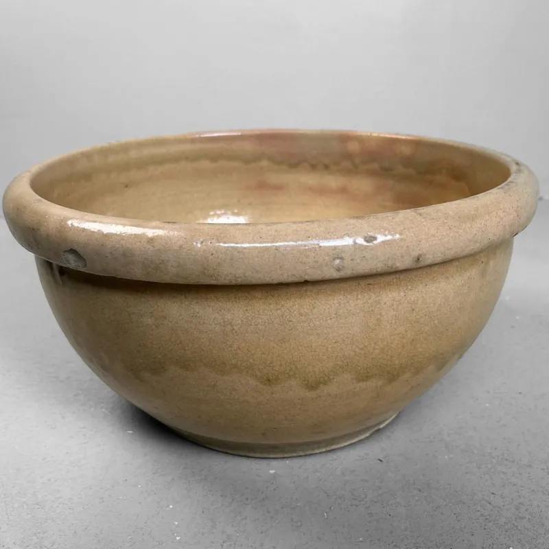 Outlet Pamono Meiji Earthenware Mingei Bowl, Japan, 1890s