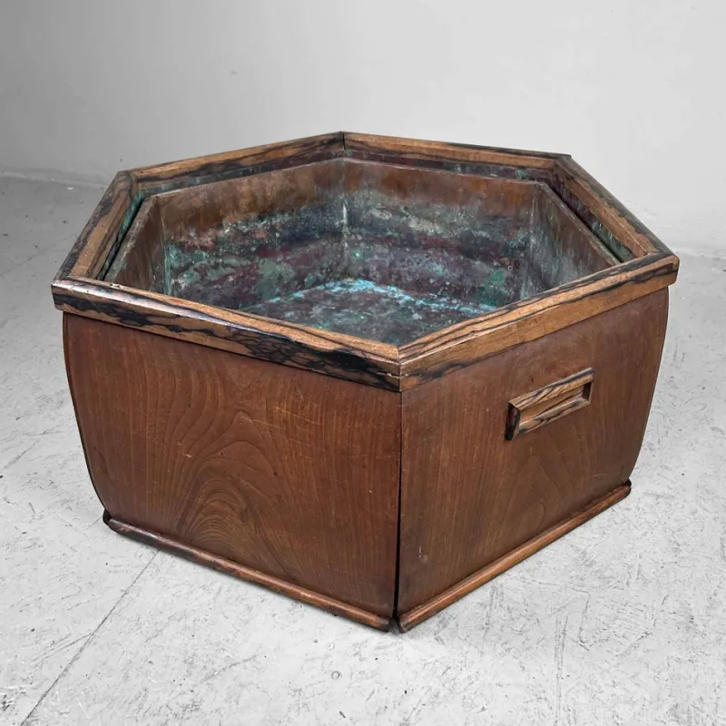 Pamono Meiji Japanese Hibachi Fire Pot, 1890s> Fireplaces And Mantels
