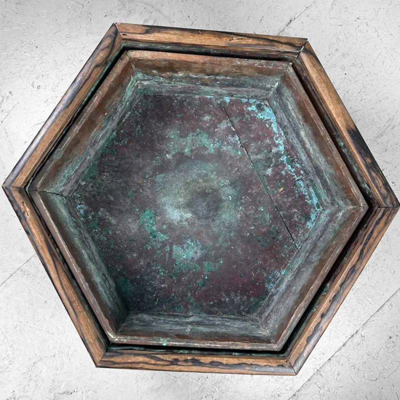Pamono Meiji Japanese Hibachi Fire Pot, 1890s> Fireplaces And Mantels