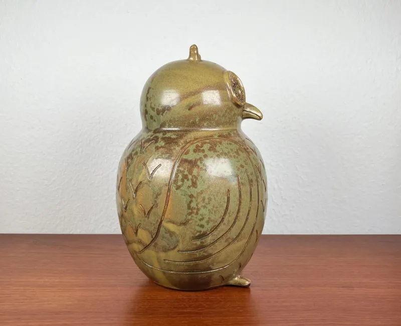 New Pamono Meike Falck Nicolaisen, Large Mid-Century German Owl Sculpture, 1960s, Ceramic
