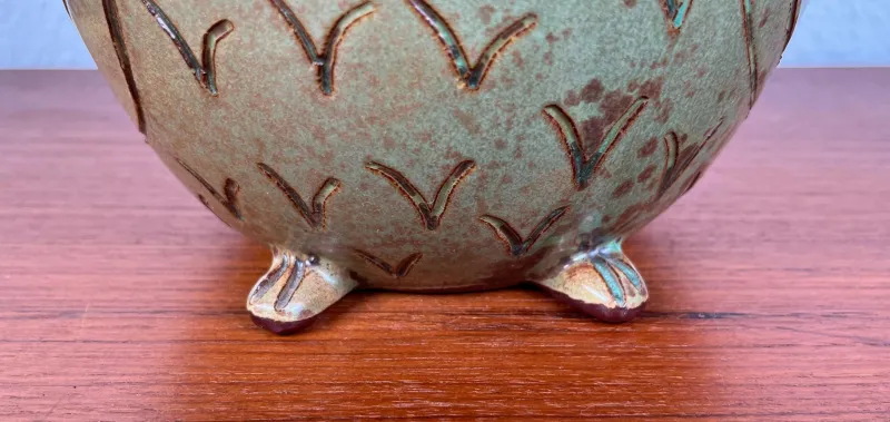 New Pamono Meike Falck Nicolaisen, Large Mid-Century German Owl Sculpture, 1960s, Ceramic