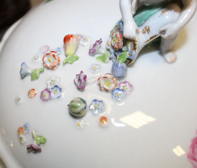 Pamono Meissen Porcelain Plates, 1930s, Set of 30> Serving Dishes