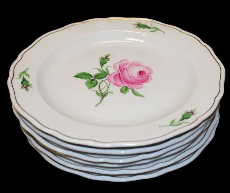 Pamono Meissen Porcelain Plates, 1930s, Set of 30> Serving Dishes