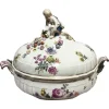 Best Pamono Meissen Porcelain Soup Bowl with Flower Decor, 1755