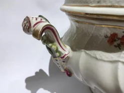Best Pamono Meissen Porcelain Soup Bowl with Flower Decor, 1755