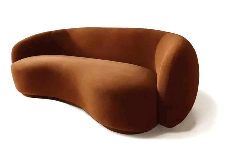 Pamono Melancholy Sofa in Brown Velvet from Moanne> Seating