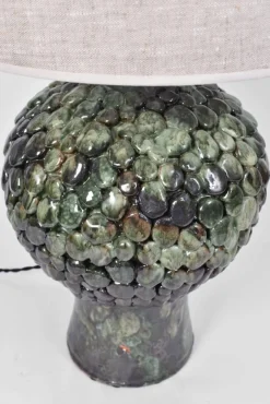 Pamono Melides Green and Black Lamp by Barracuda Interiors> Table Lamps