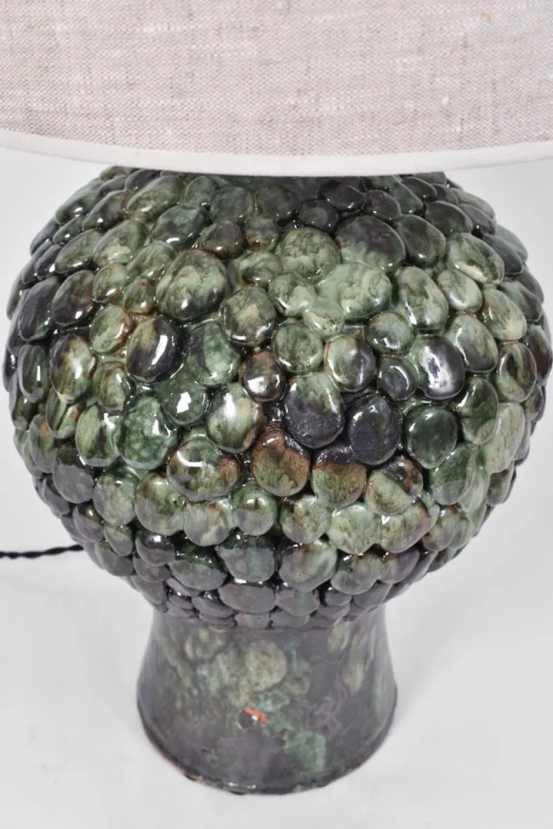 Pamono Melides Green and Black Lamp by Barracuda Interiors> Table Lamps