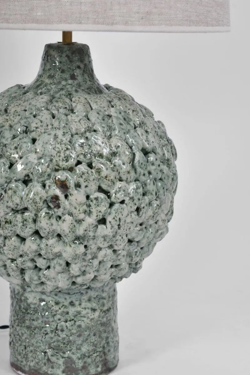 Pamono Melides Light Green Lamp by Barracuda Interiors> Table Lamps