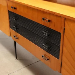 Pamono Metal & Brass Mobile Sideboard, 1960s><noscript><img width=