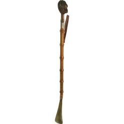 Discount Pamono Metal and Brass Ornaments Faux Bamboo Shoe Horn, France, 1970s