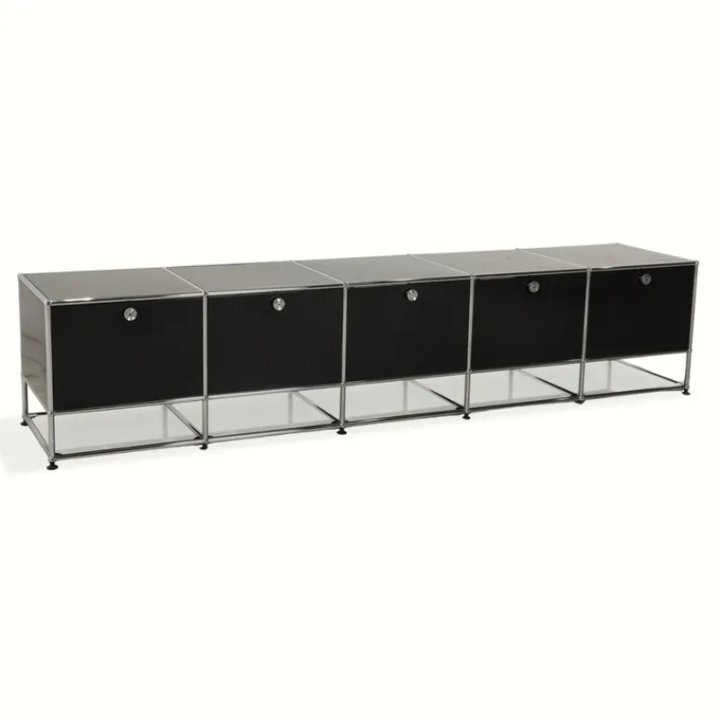 Online Pamono Metal and Chrome Sideboard from USM Haller