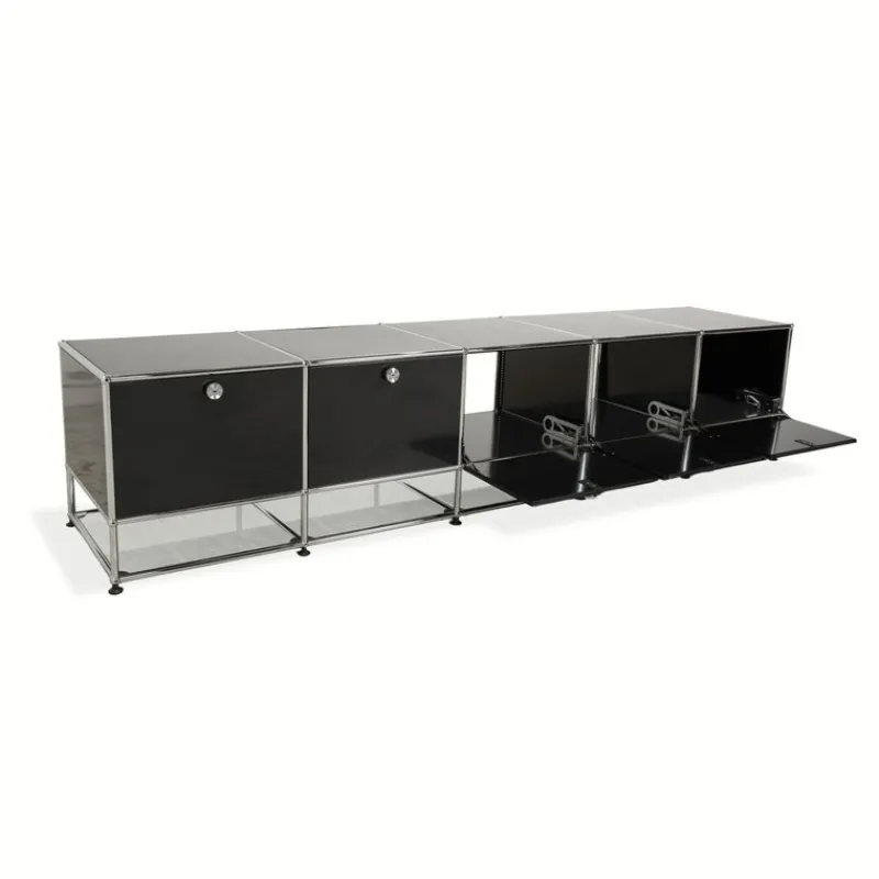 Online Pamono Metal and Chrome Sideboard from USM Haller