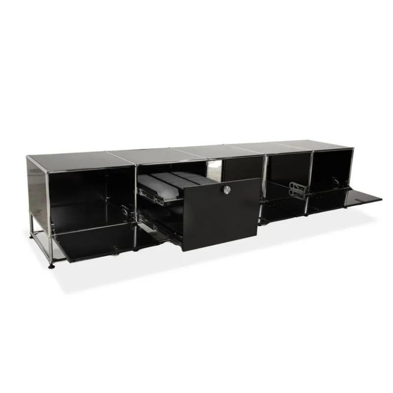 Online Pamono Metal and Chrome Sideboard from USM Haller