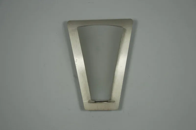 Best Pamono Metal and Opaline Glass Wall Lamp from Glashütte Limburg, 1960s