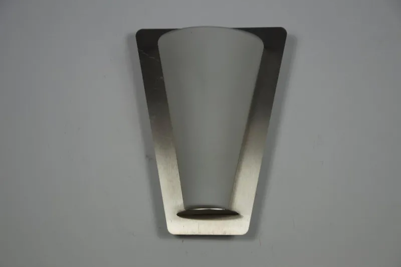 Best Pamono Metal and Opaline Glass Wall Lamp from Glashütte Limburg, 1960s
