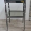 Clearance Pamono Metal and Smoked Glass Side Table, 1970s