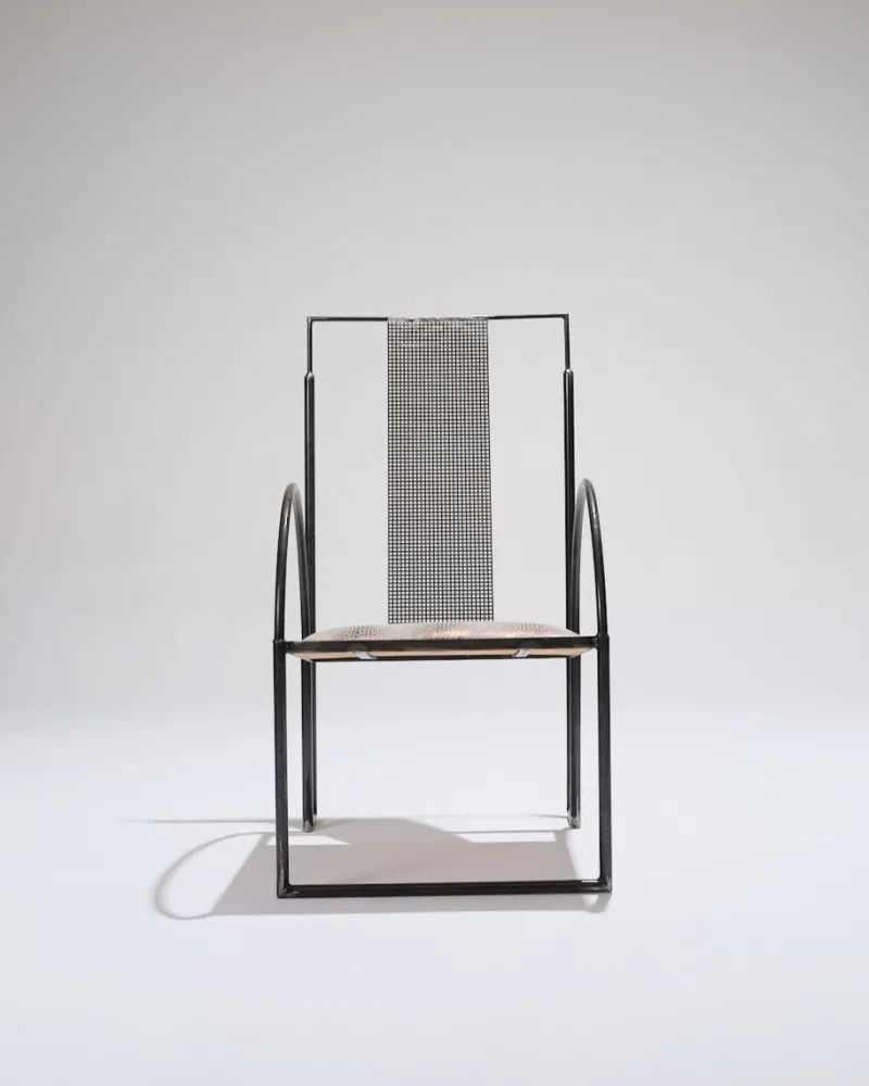 Pamono Metal Armchair by Anderl Kammermeier, 1980s> Lounge Chairs & Armchairs