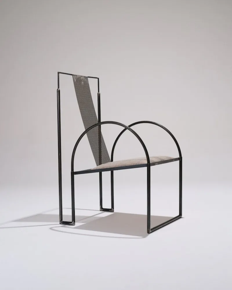 Pamono Metal Armchair by Anderl Kammermeier, 1980s> Lounge Chairs & Armchairs