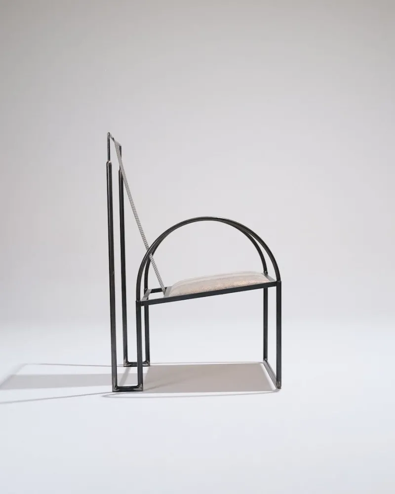 Pamono Metal Armchair by Anderl Kammermeier, 1980s> Lounge Chairs & Armchairs