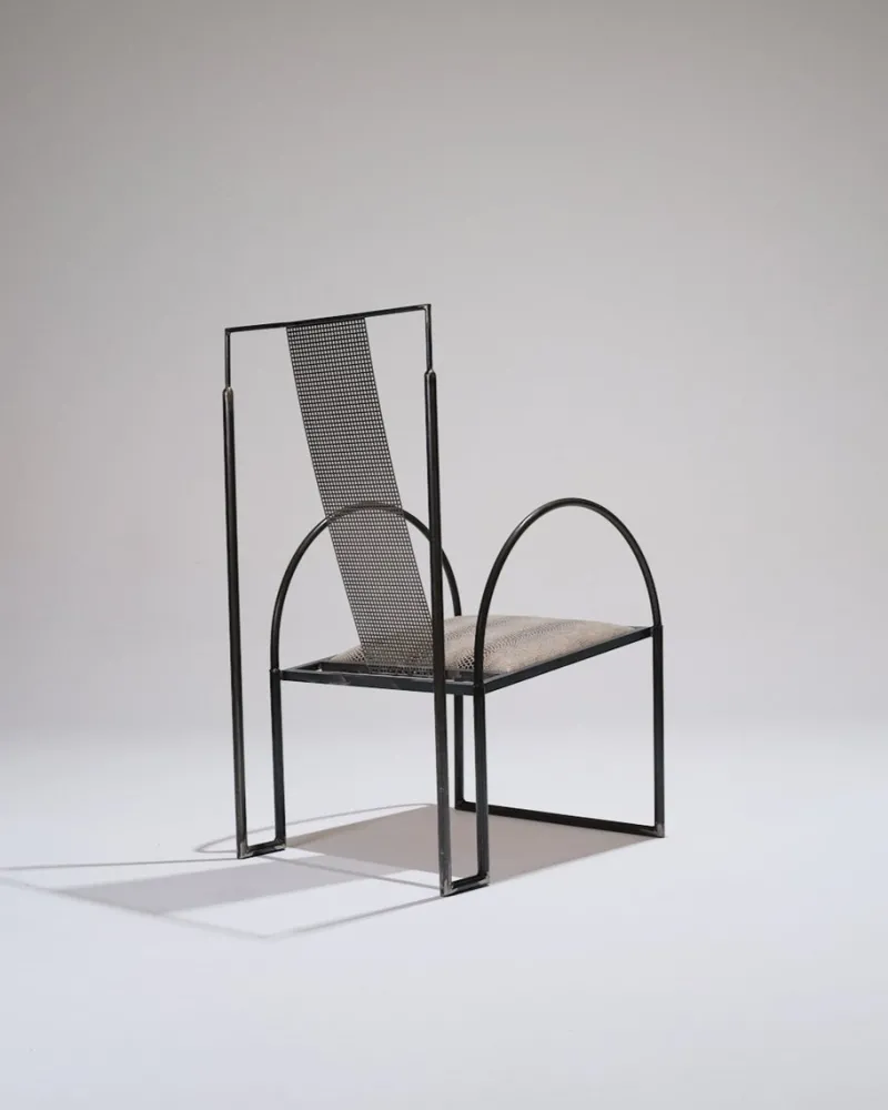 Pamono Metal Armchair by Anderl Kammermeier, 1980s> Lounge Chairs & Armchairs