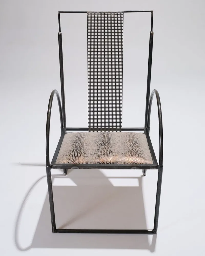 Pamono Metal Armchair by Anderl Kammermeier, 1980s> Lounge Chairs & Armchairs