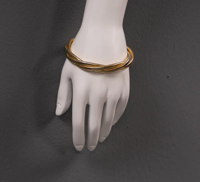 Hot Pamono Metal Cuff Bracelet, 1980s