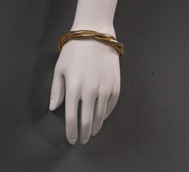 Hot Pamono Metal Cuff Bracelet, 1980s