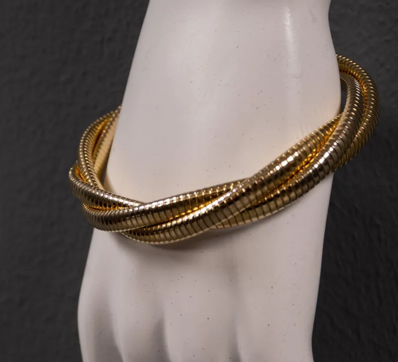 Hot Pamono Metal Cuff Bracelet, 1980s