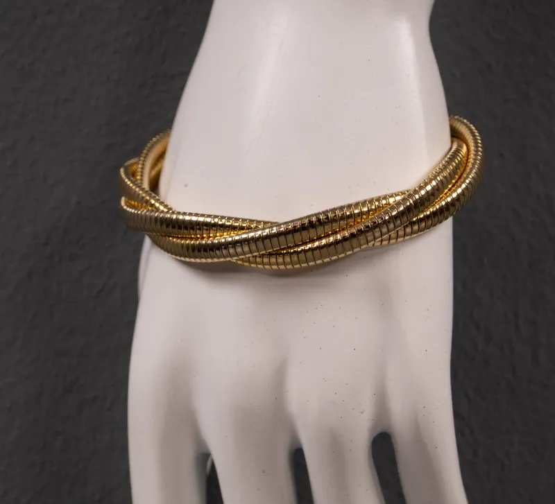 Hot Pamono Metal Cuff Bracelet, 1980s