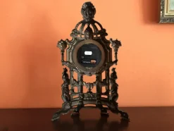 Pamono Metal Fireplace Wall Clock, 1970s><noscript><img width=