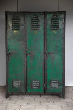 Clearance Pamono Metal 3-Piece Cabinet with Numeration, 1930s