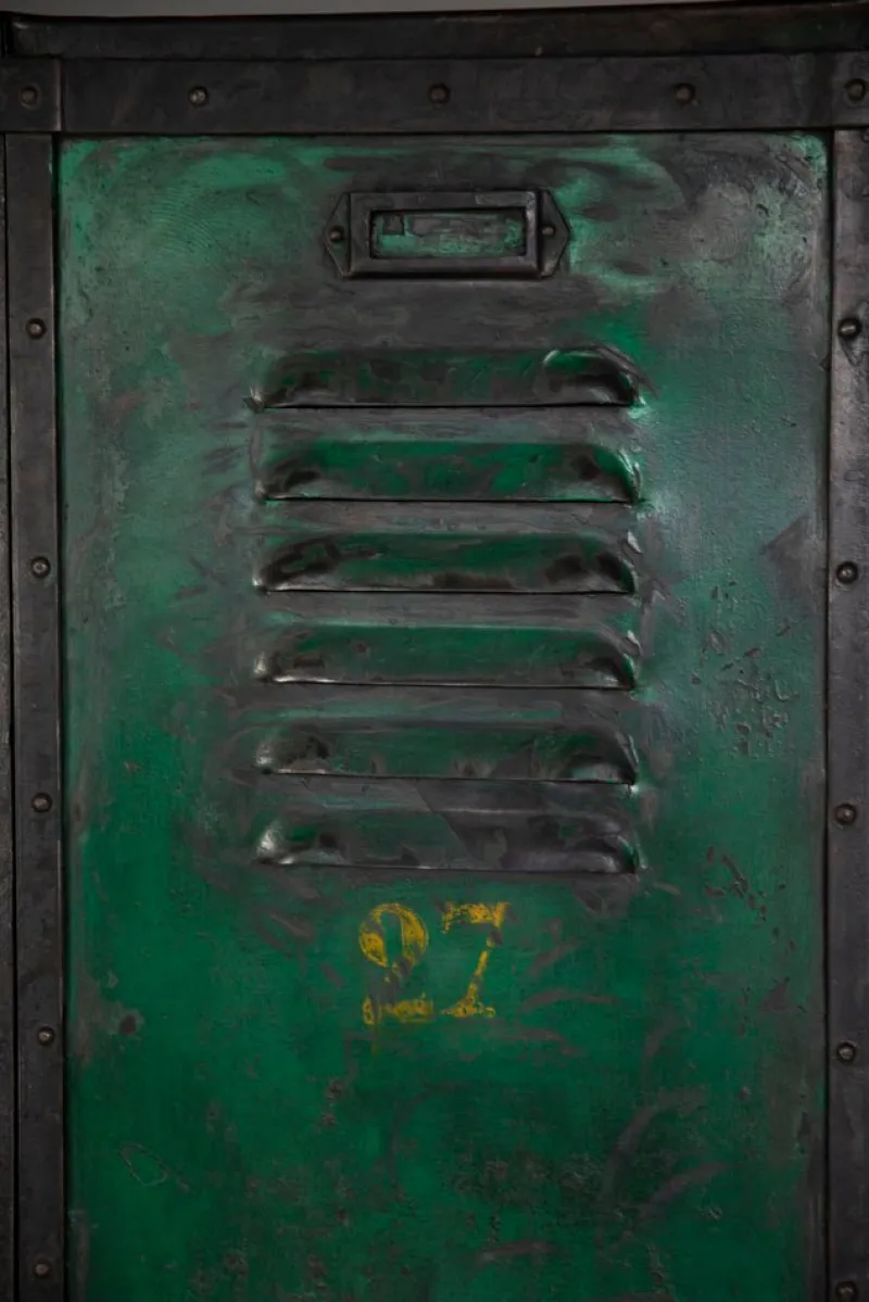 Clearance Pamono Metal 3-Piece Cabinet with Numeration, 1930s