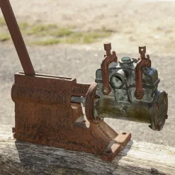 Pamono Metal Wine Pump with Hand Lever, 1890s><noscript><img width=