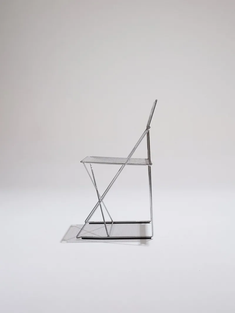Best Pamono Metal X-Lines Chairs attributed to Niels Jørgen Haugesen, 1970s, Set of 2