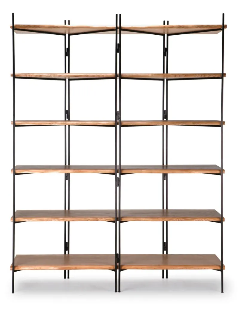 Clearance Pamono Metal-Wood Wall Unit by Francomario, 2018