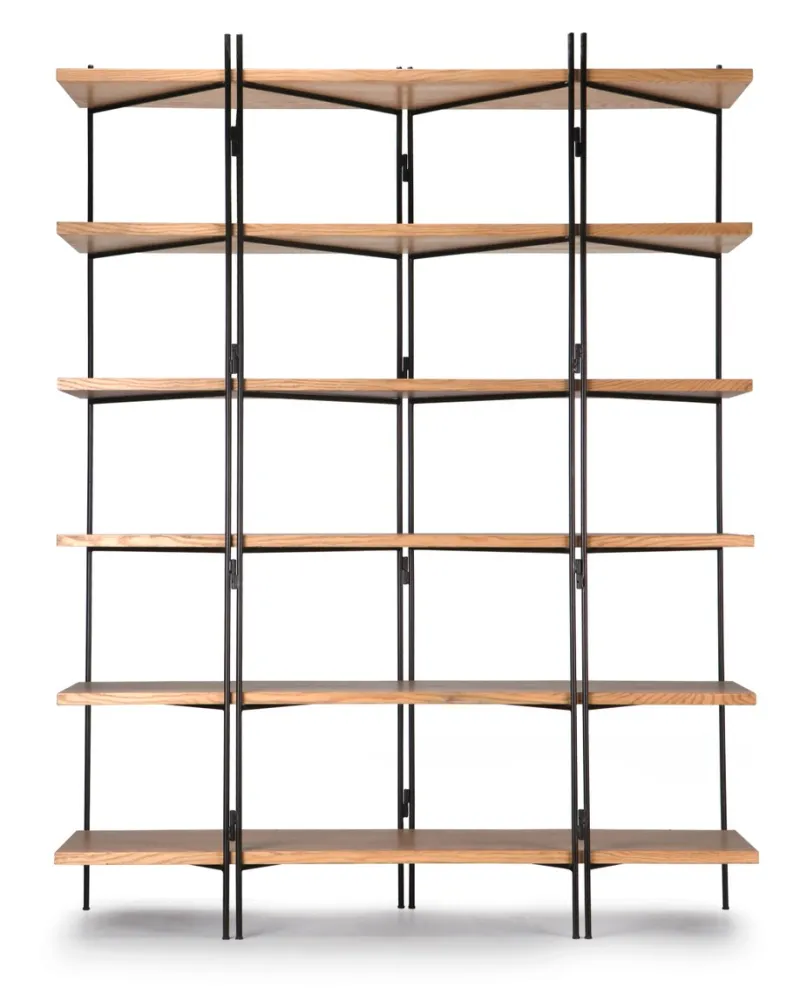 Clearance Pamono Metal-Wood Wall Unit by Francomario, 2018